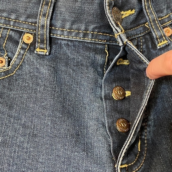 ARMANI Exchange Dark Wash Mid Rise Button Fly Skinny Denim Blue Jeans Size 30 - Picture 8 of 8